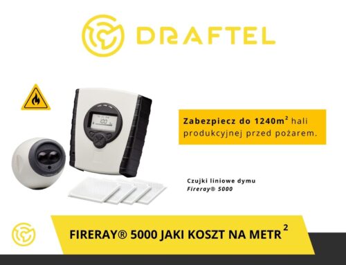 Czujka liniowa Fireray 5000 zabezpieczy aż 1240 m2!