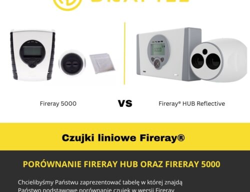 Porównanie czujek Fireray HUB oraz Fireray 5000.